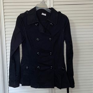 Super fun double breasted canvas jacket